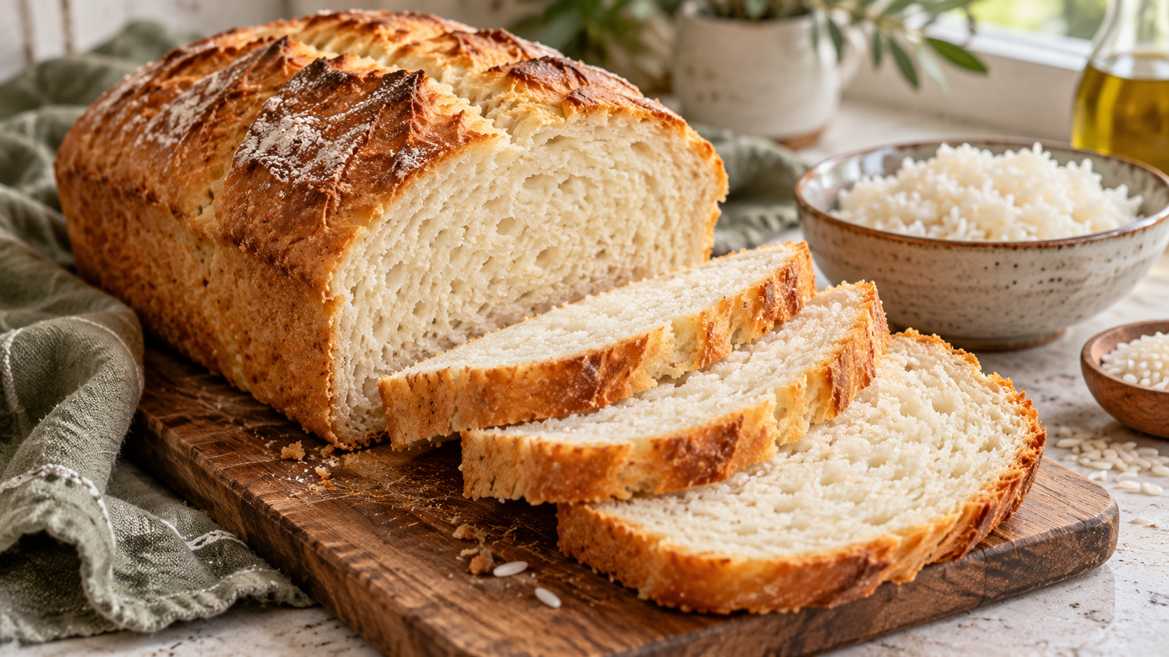 Illustrative photo of Blender Rice Bread